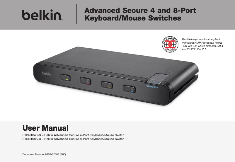 Image de la première page du manuel de l'appareil F1DN104K-3