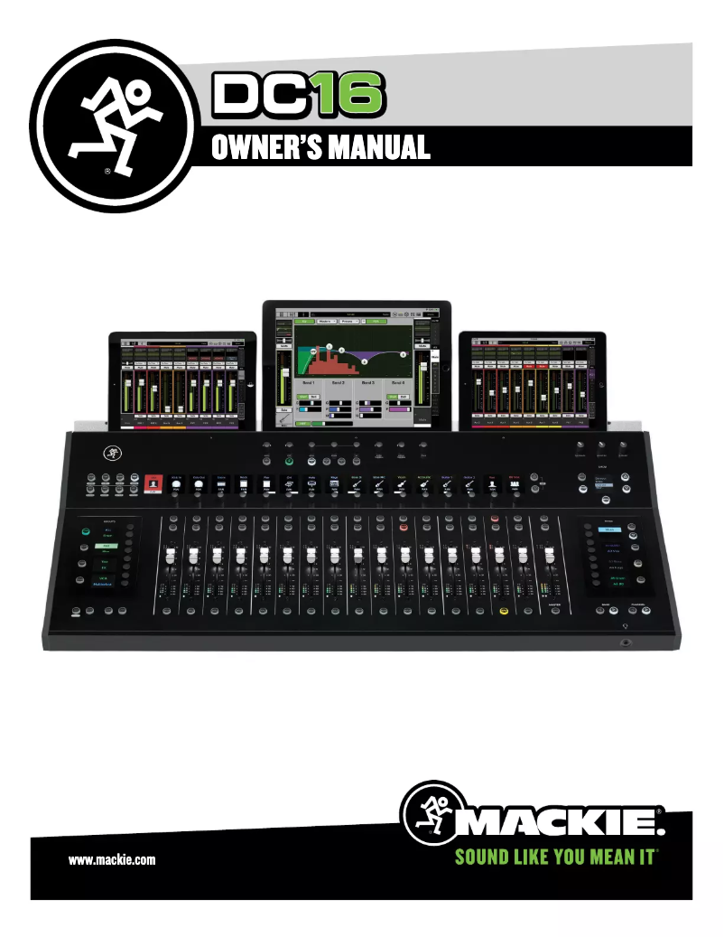 Page 1 of the manual User Manual Mackie DC-16