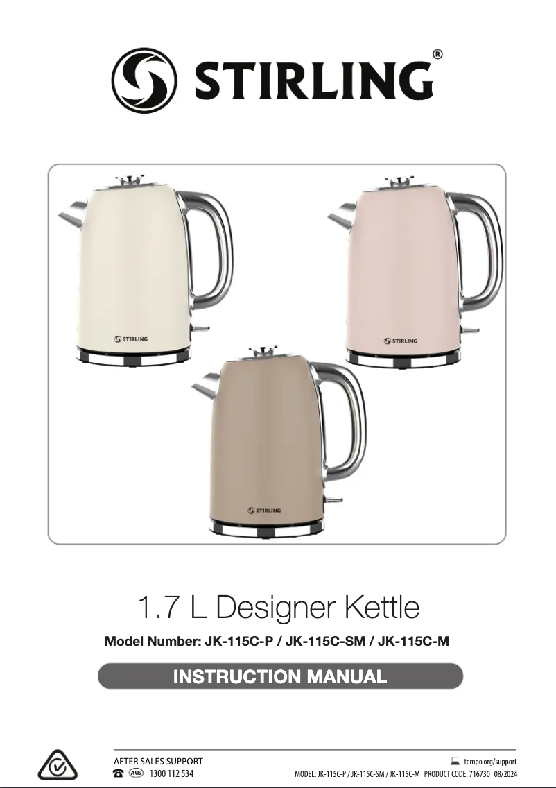 Page 1 of the manual User Manual Stirling JK-115C-P