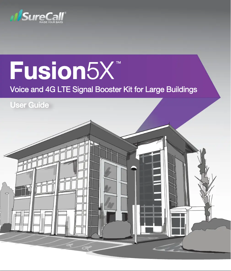 Page 1 of the manual User Manual SureCall Fusion5X