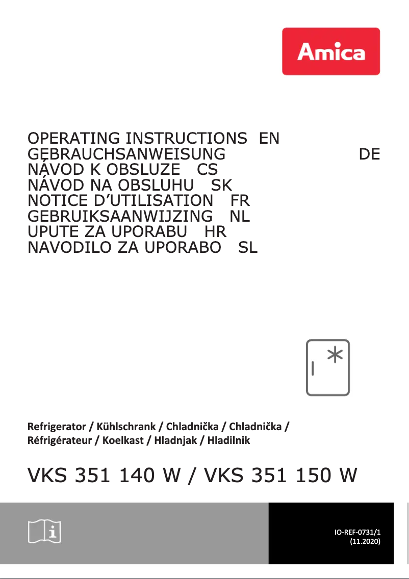 Page 1 of the manual User Manual Amica VKS 351 150 W
