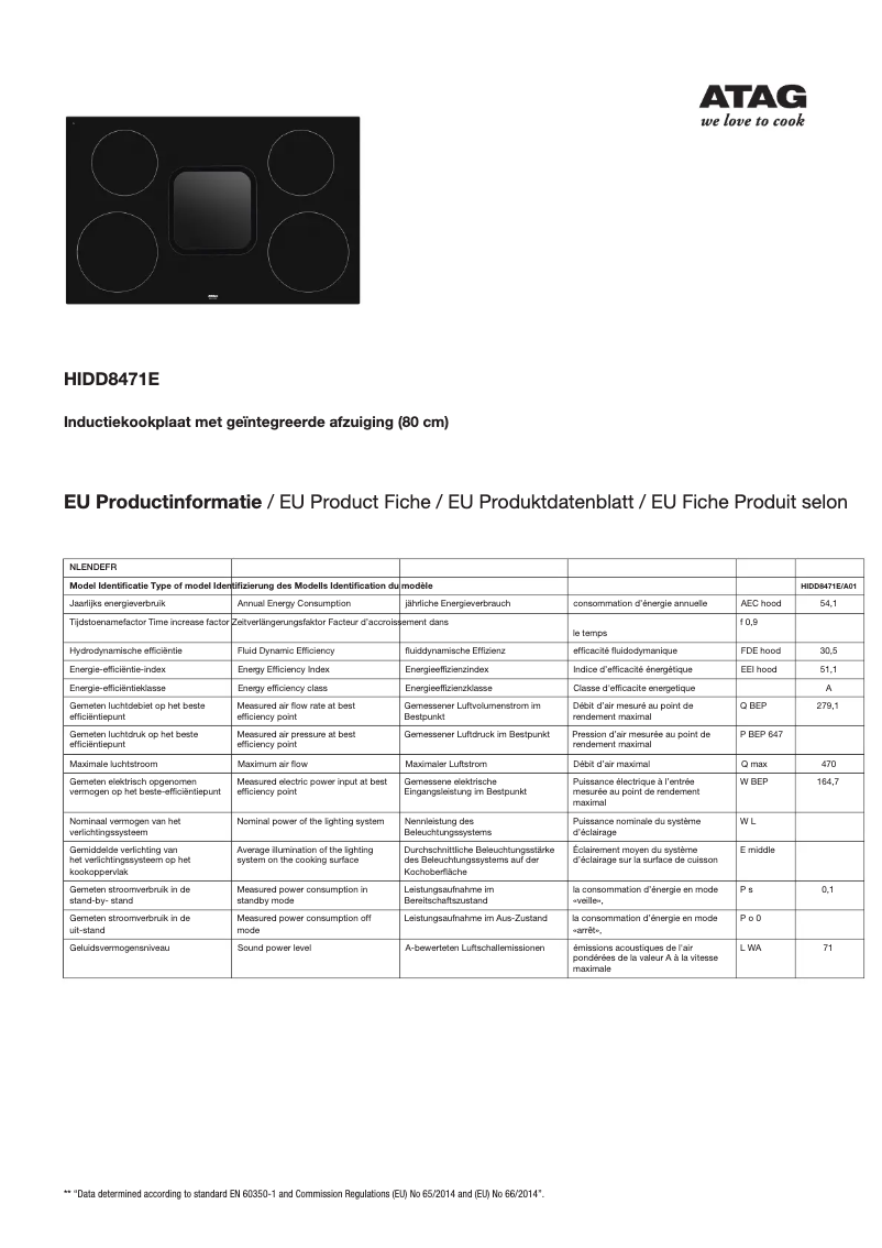 First page image of the manual for HIDD8471E