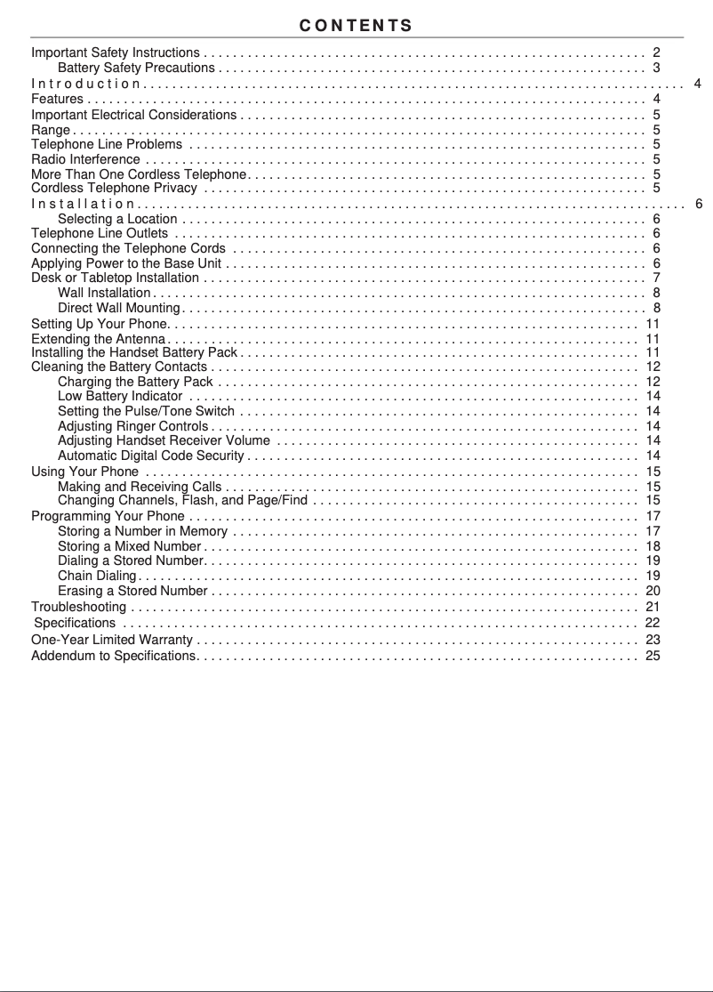 Page 1 of the manual User Manual Uniden DXC 834