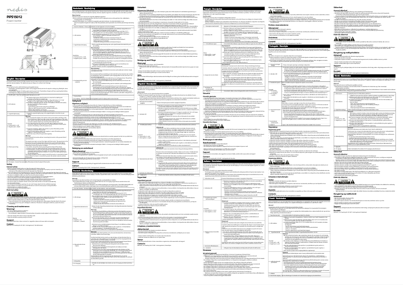 Page 1 of the manual User Manual Nedis PIPS15012