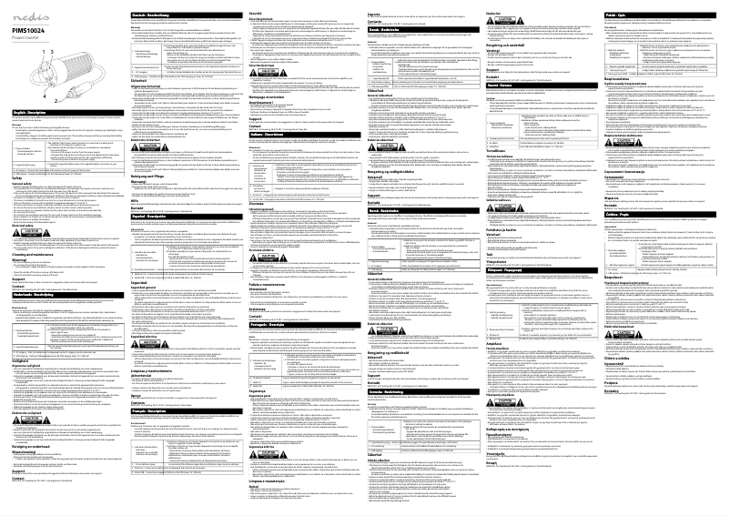 Page 1 of the manual User Manual Nedis PIMS10024