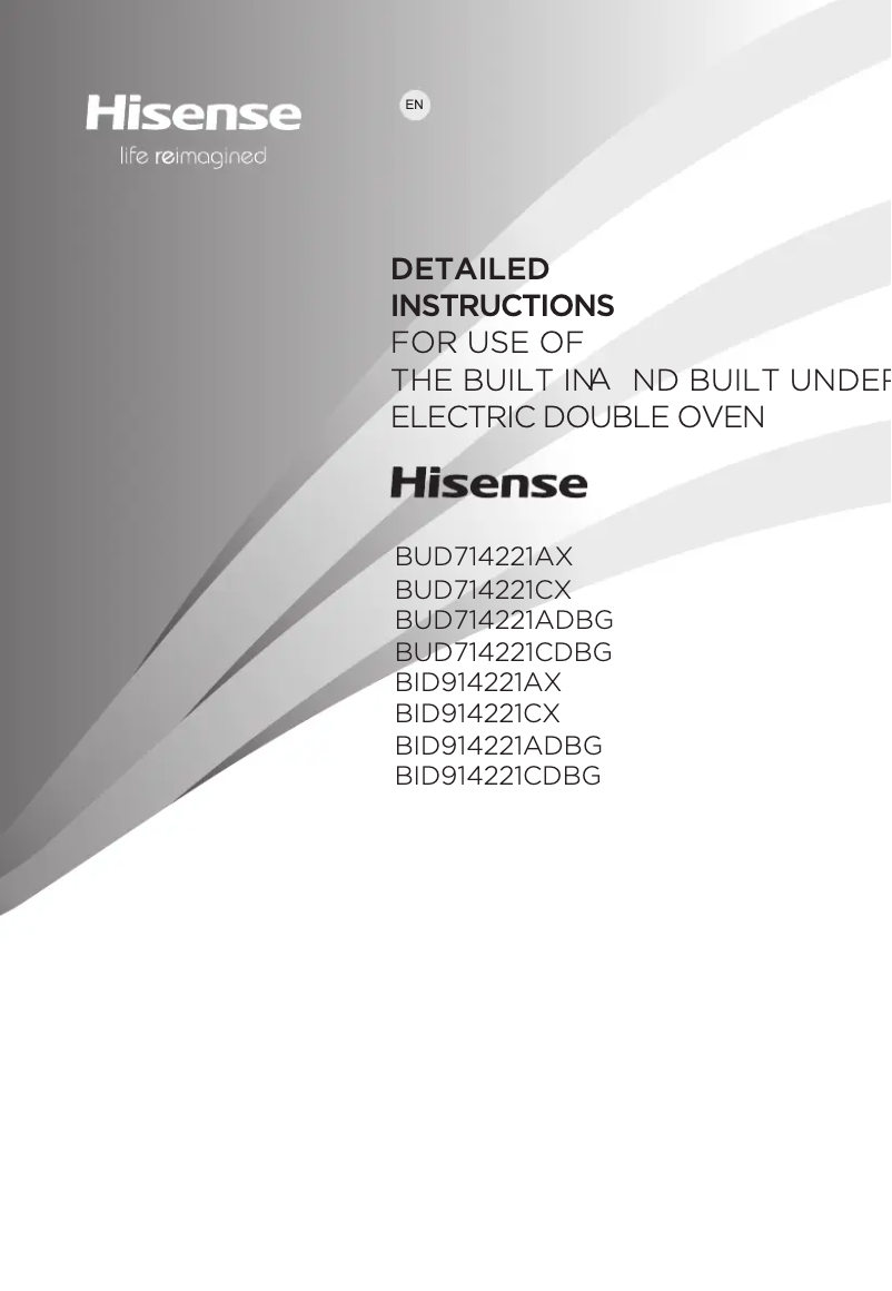Page 1 of the manual User Manual Hisense BUD714221CDBG