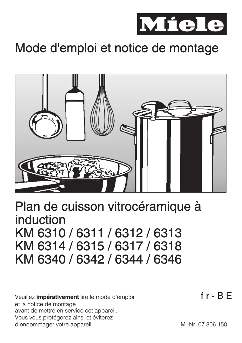 First page image of the manual for KM 6346