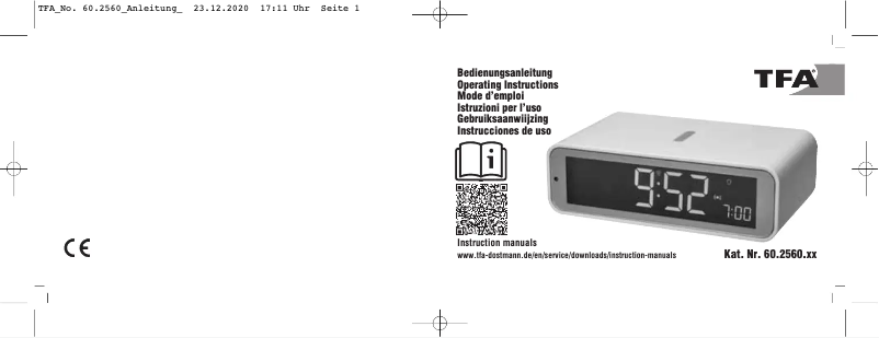 First page image of the manual for 60.2560.10