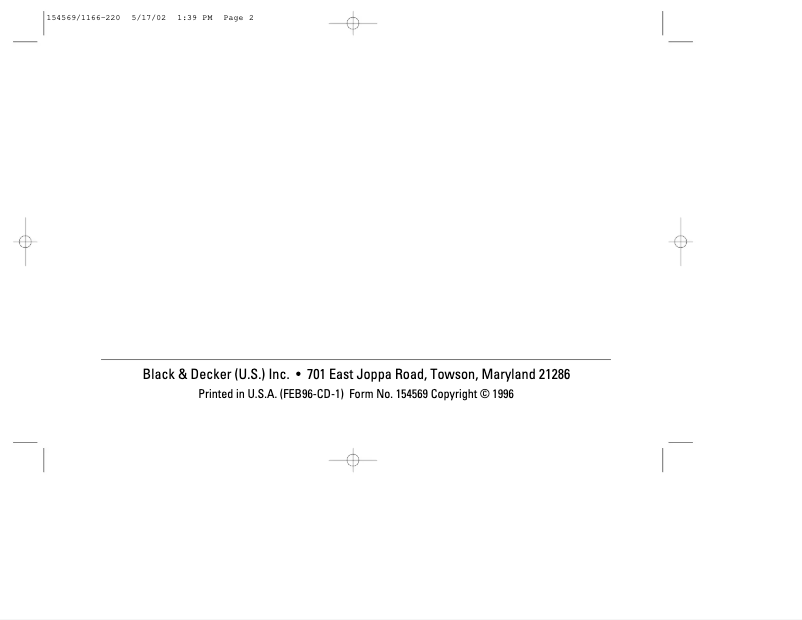 First page image of the manual for 1166