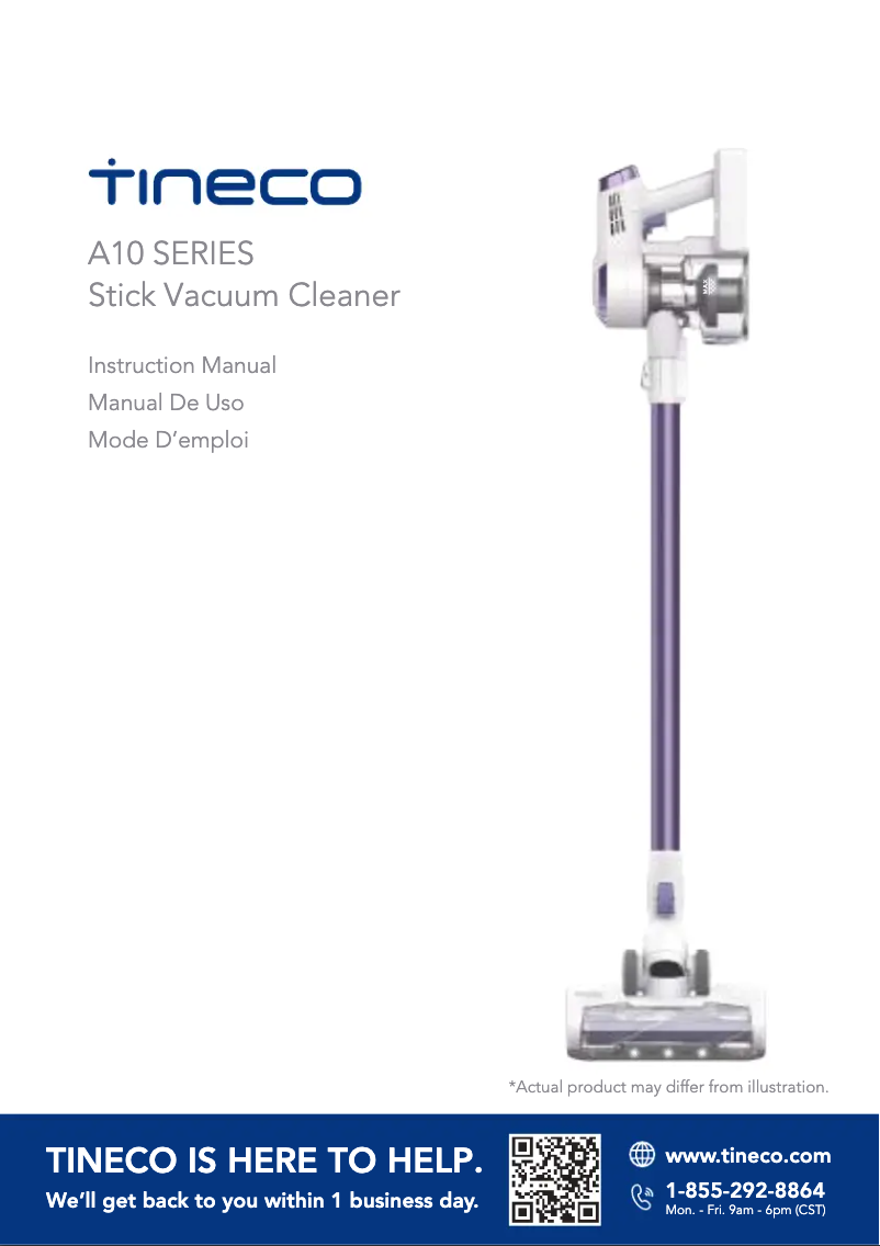 Page 1 of the manual User Manual Tineco A10 Dash