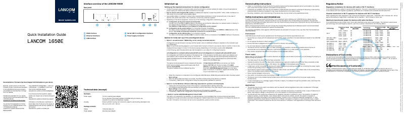 Image de la première page du manuel de l'appareil 1650E