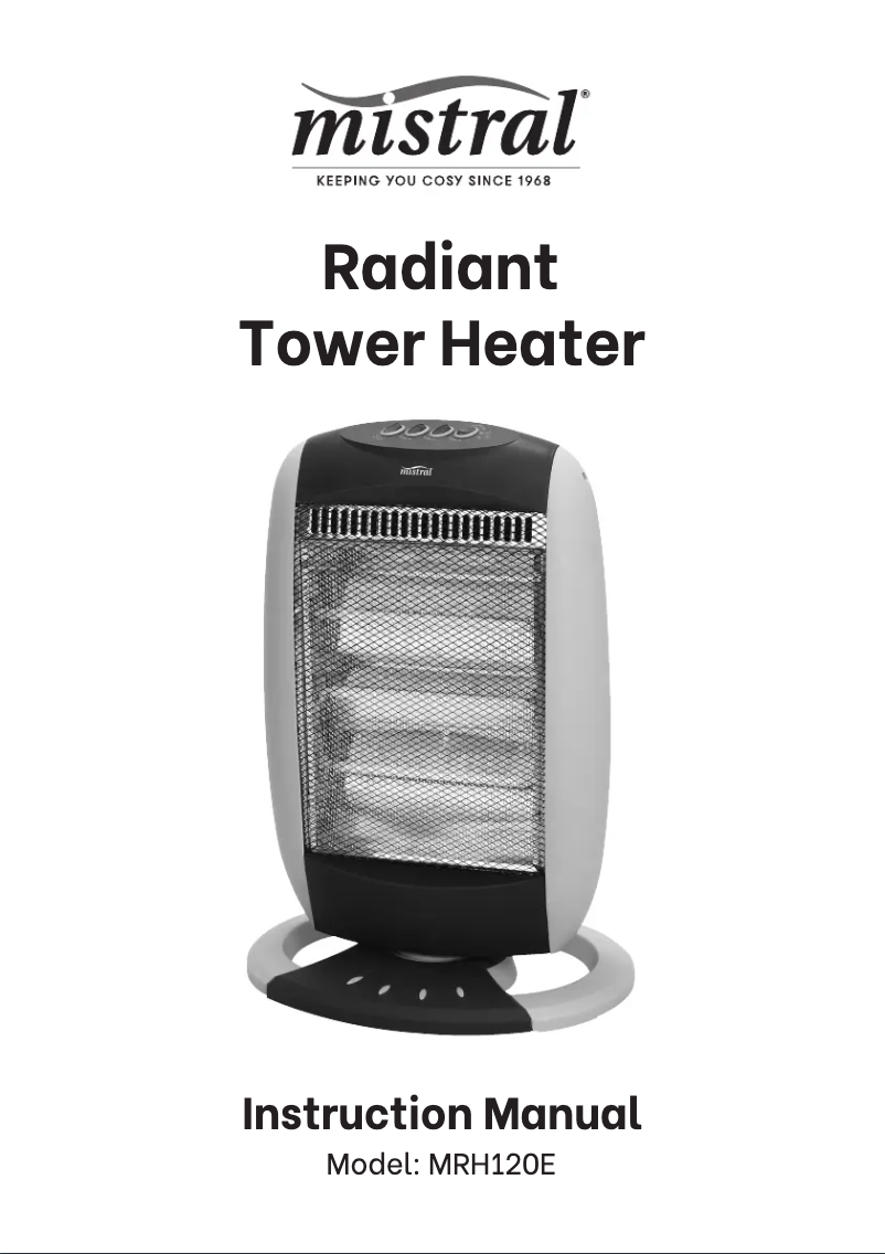 First page image of the manual for MRH120E