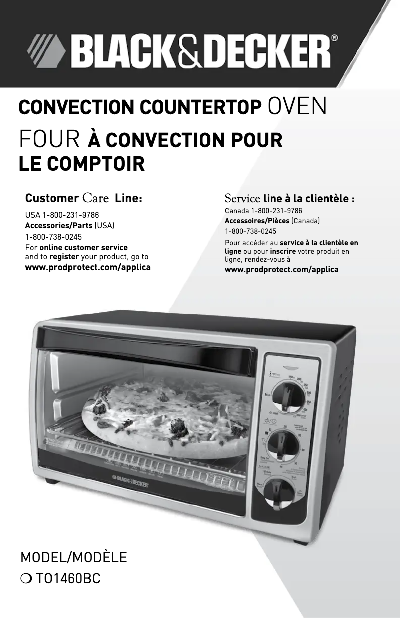 First page image of the manual for TO1460BC