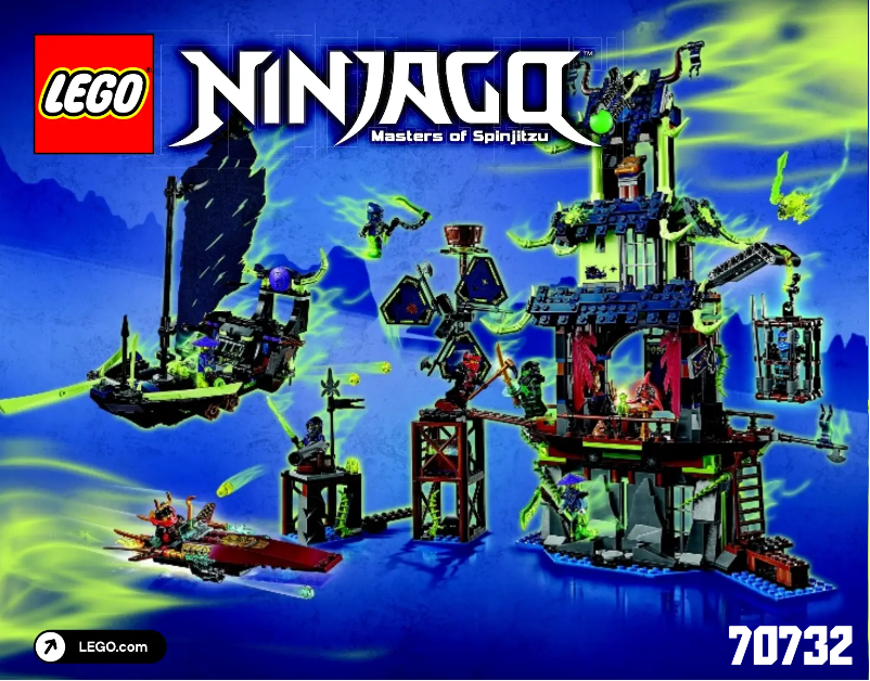 First page image of the manual for Ninjago 70732