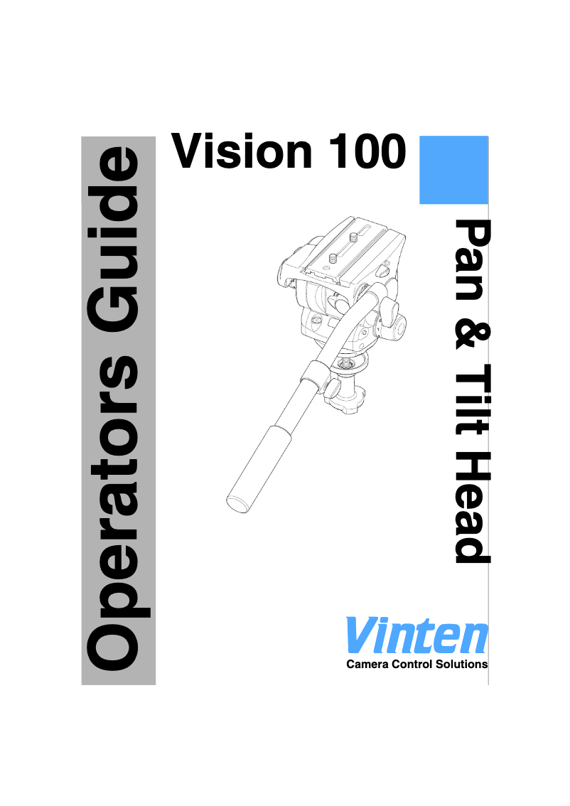 First page image of the manual for Vision 100