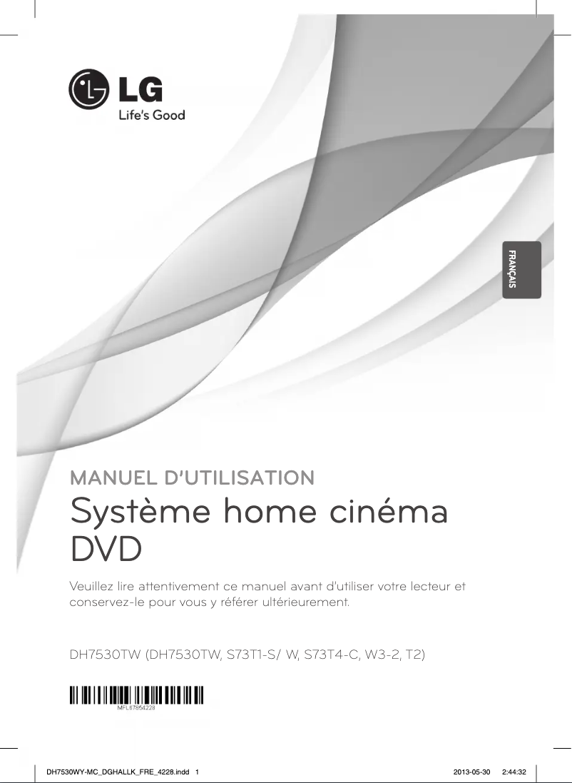 Page 1 of the manual User Manual LG DH7530TW