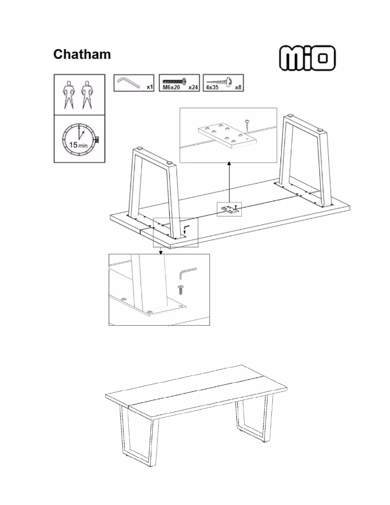 First page image of the manual for Chatham