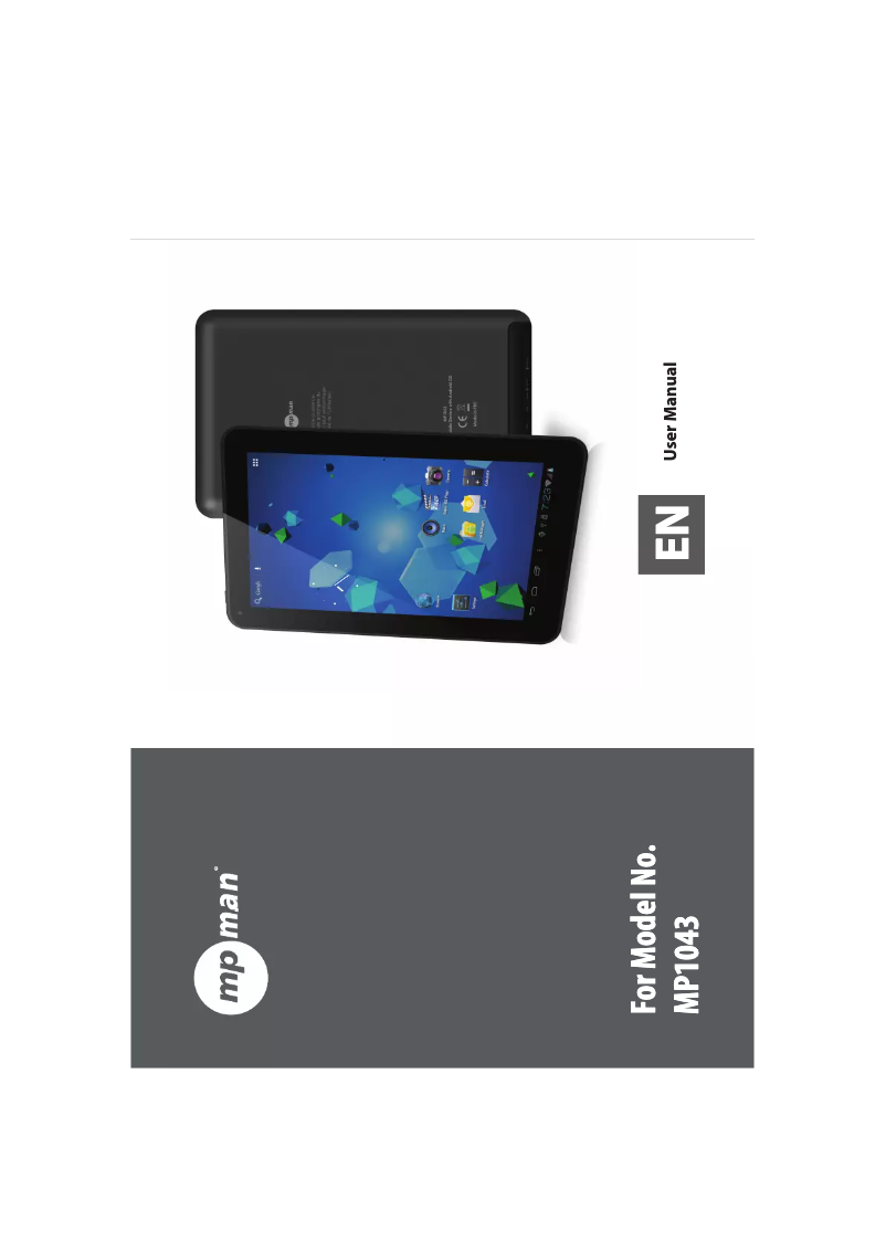 Page 1 de la notice Manuel utilisateur Mpman MP1043