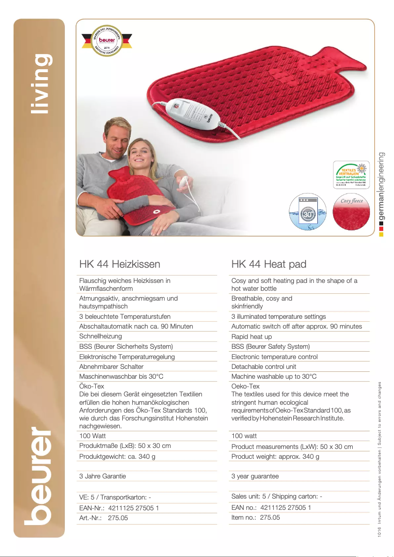 First page image of the manual for HK 44