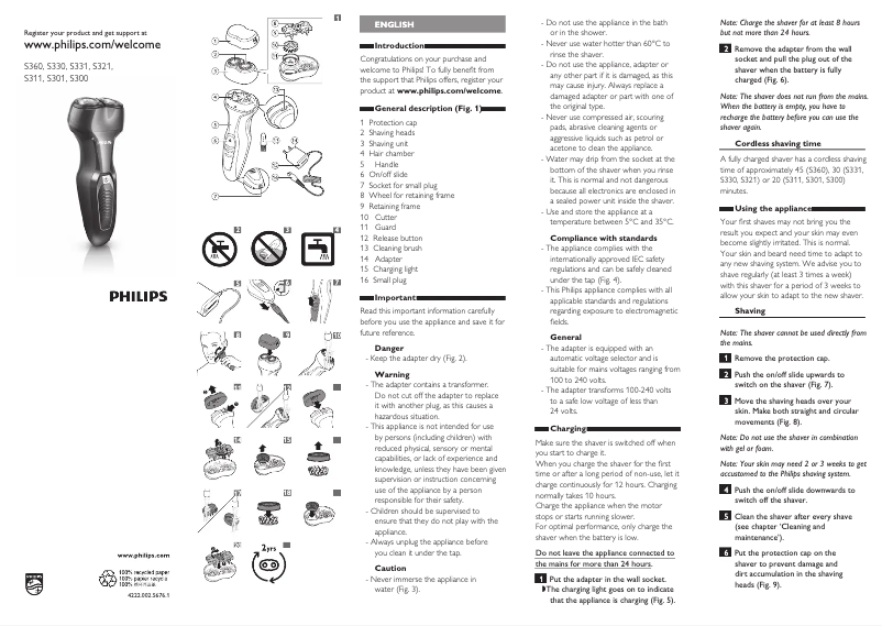 First page image of the manual for Series 300 S300