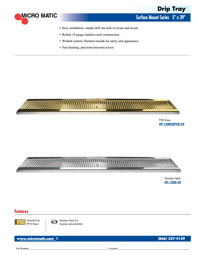 First page image of the manual for DP-120D-39