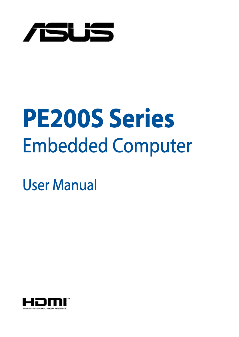 First page image of the manual for PE200S