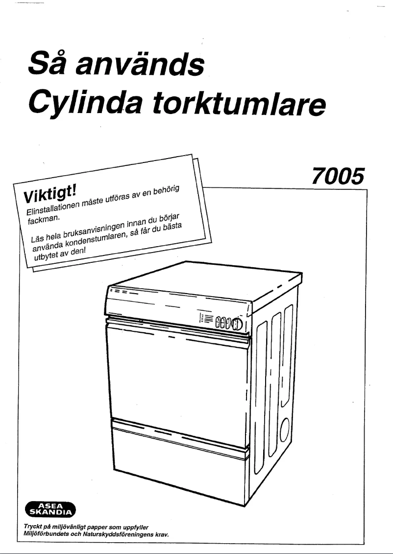 Page 1 of the manual User Manual Cylinda 7005