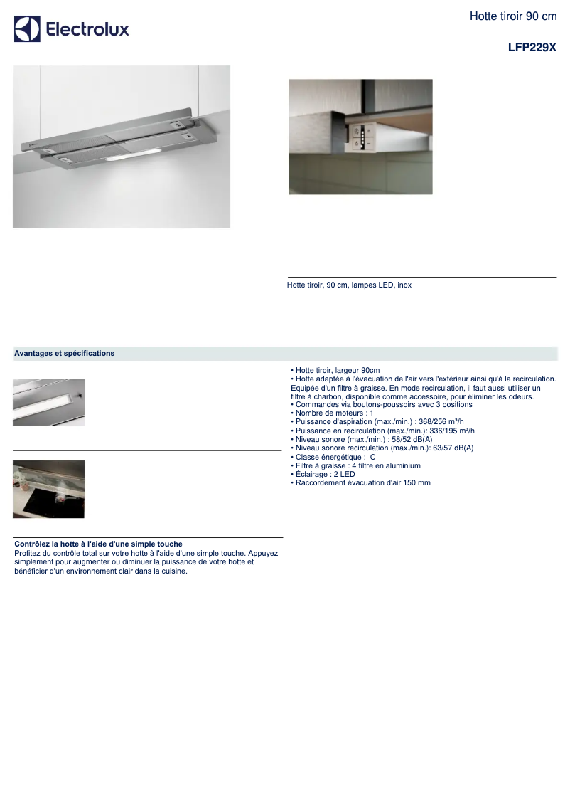 First page image of the manual for LFP229X