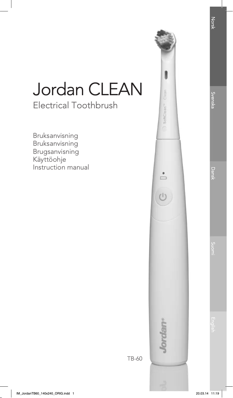 First page image of the manual for Clean