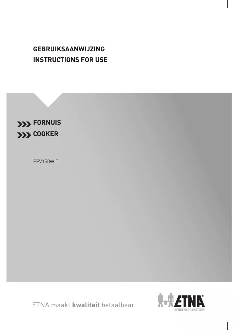 Page 1 of the manual User Manual Etna FEV150WIT