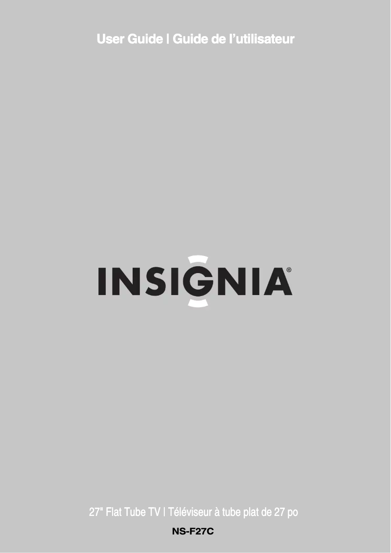 First page image of the manual for NS-F27C