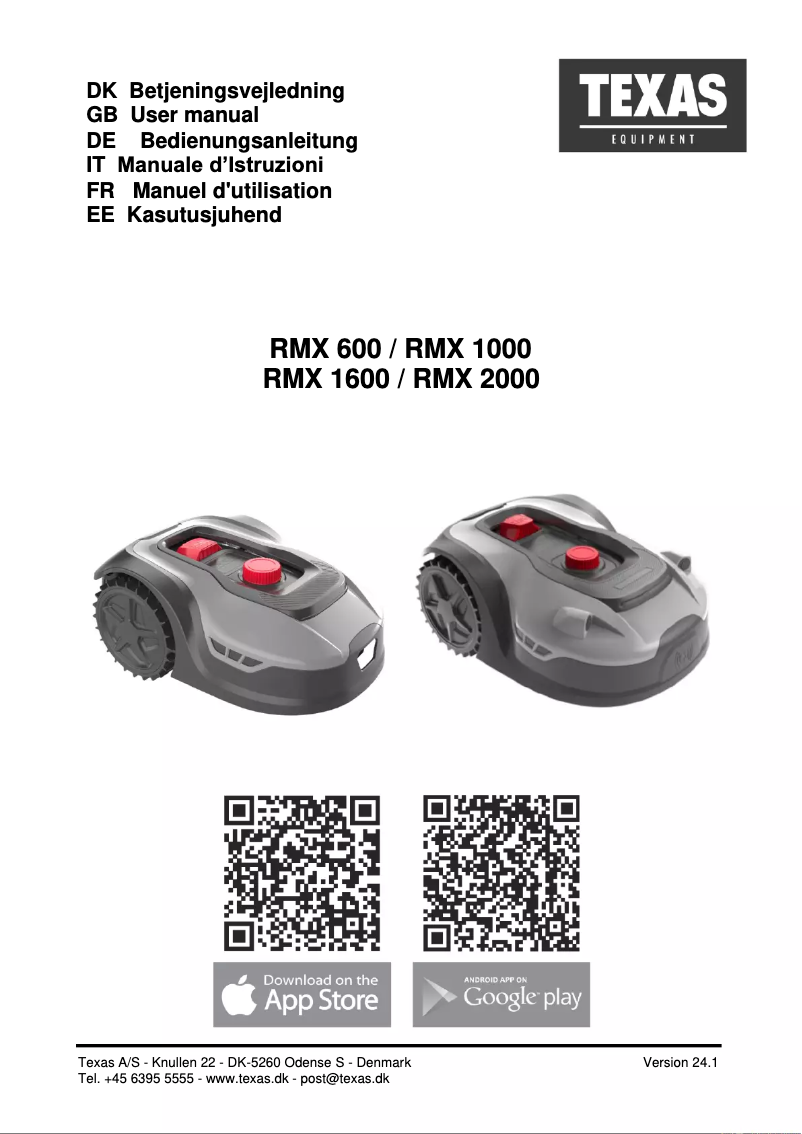 First page image of the manual for RMX2000