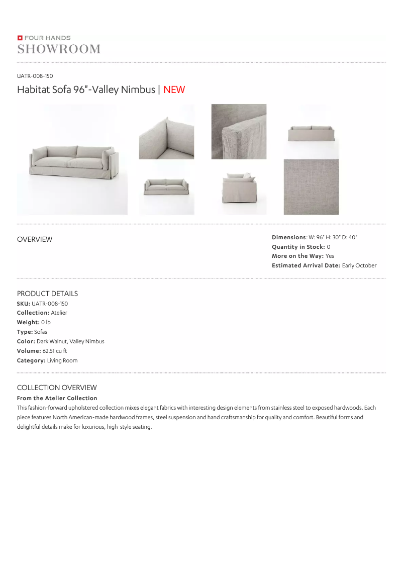 First page image of the manual for UATR-008-150