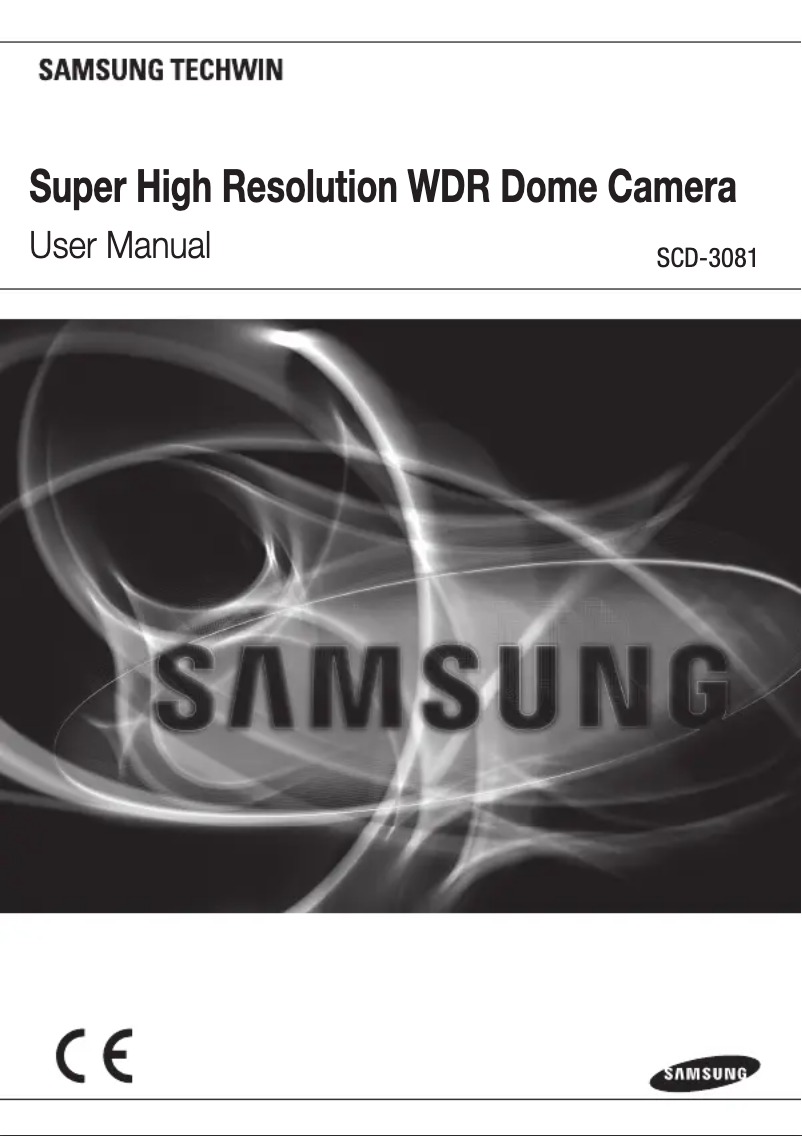 Page 1 of the manual User Manual Samsung SCD-3081