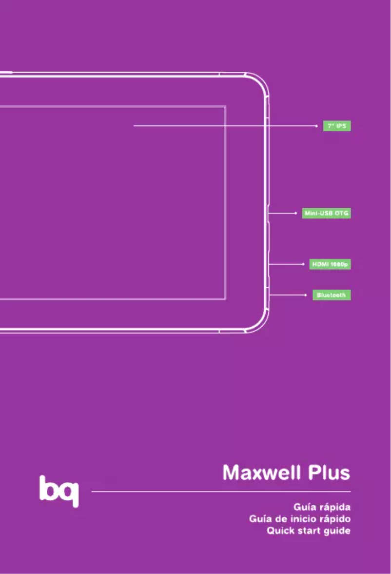 Page 1 de la notice Manuel utilisateur bq Maxwell Plus