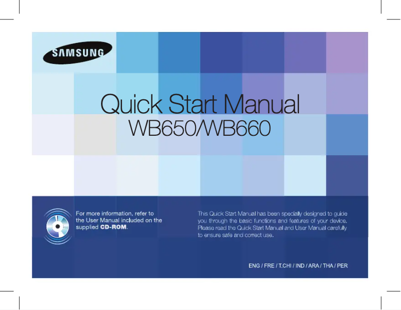 Page 1 of the manual User Manual Samsung WB650