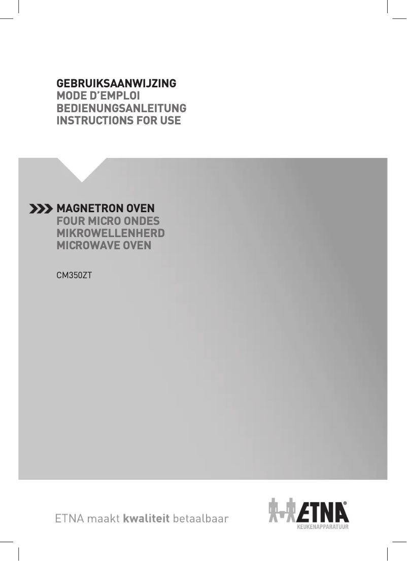 First page image of the manual for CM450RVS