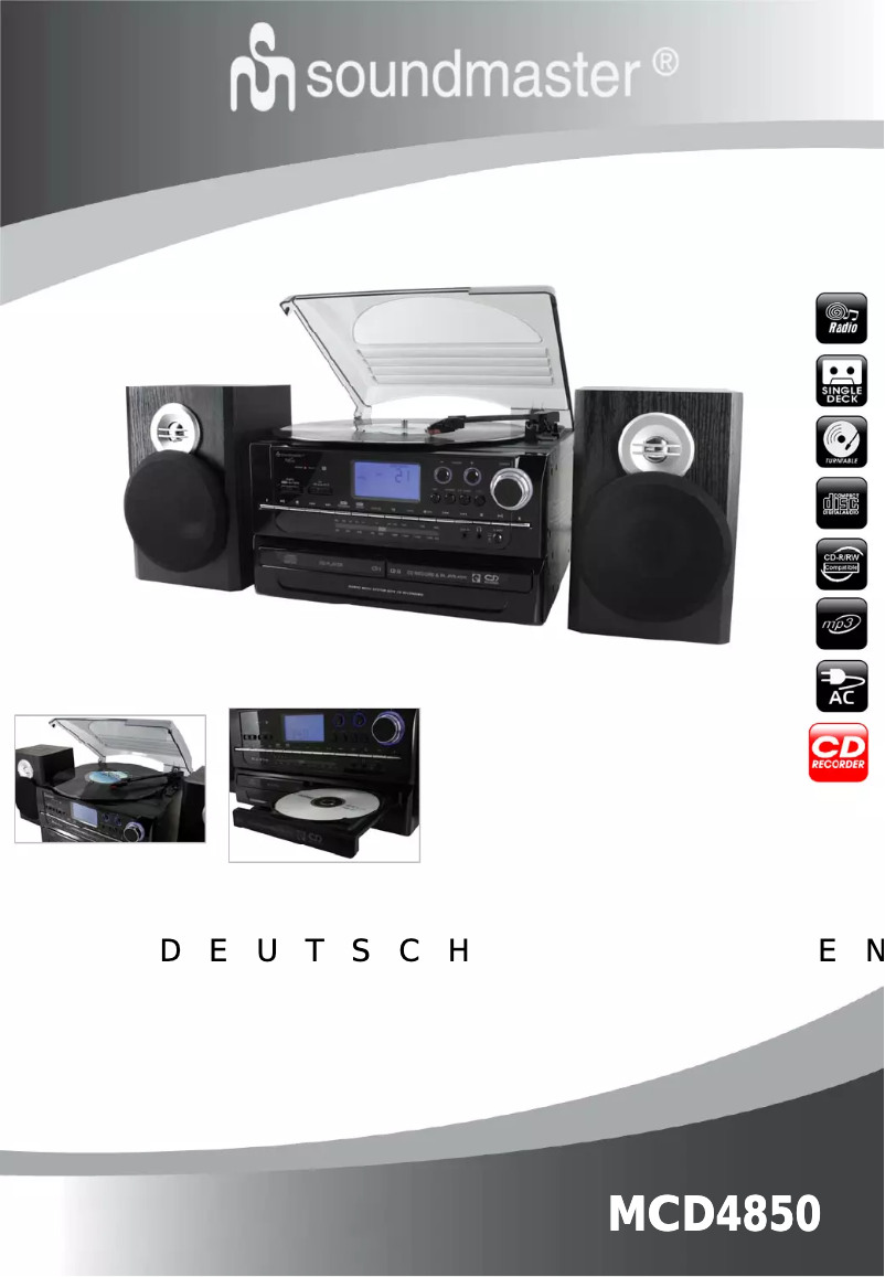 First page image of the manual for MCD4850