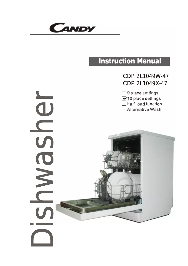 First page image of the manual for CDP 2L1049W-01