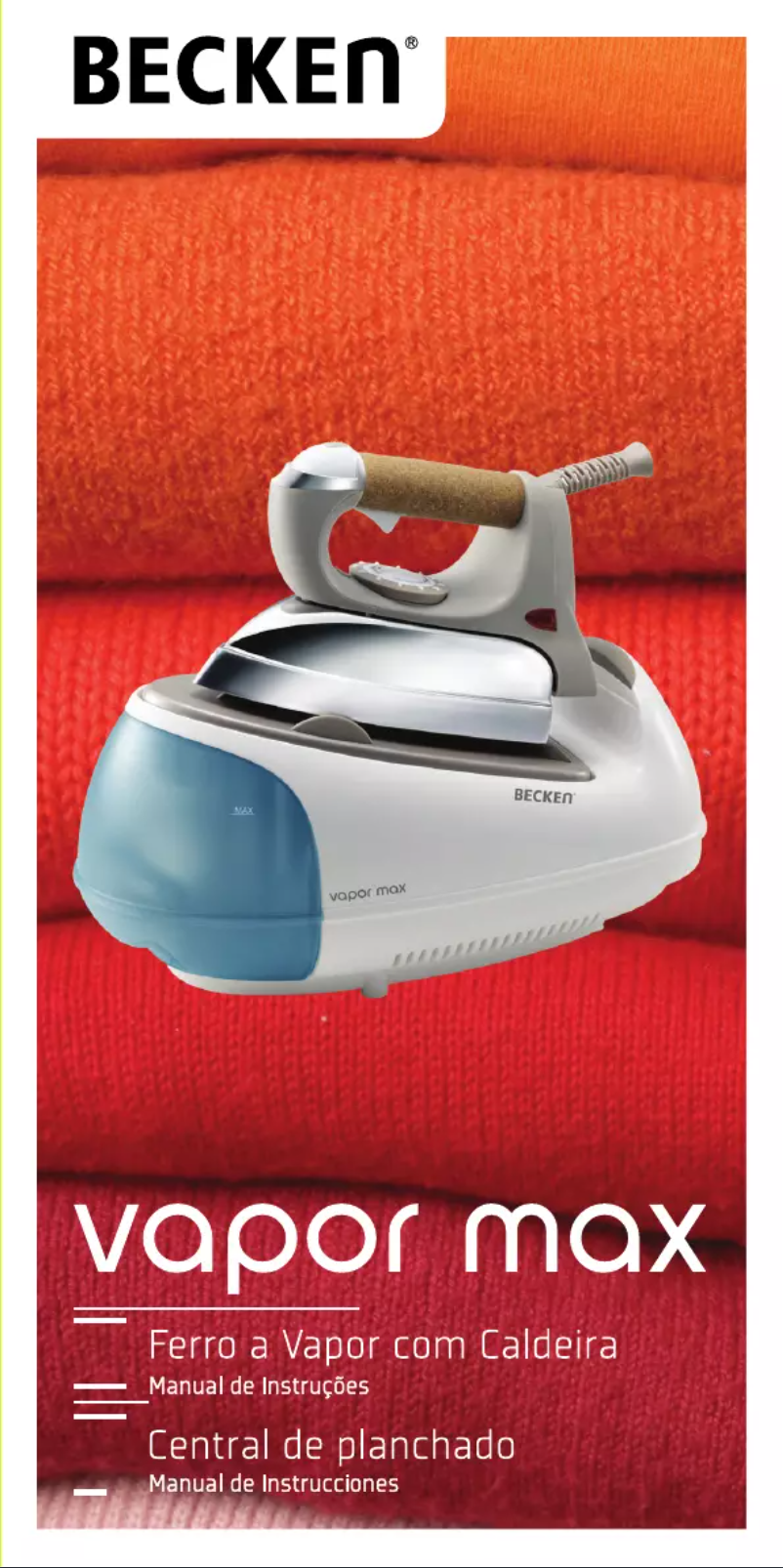 Page 1 of the manual User Manual Becken Vapor Plus