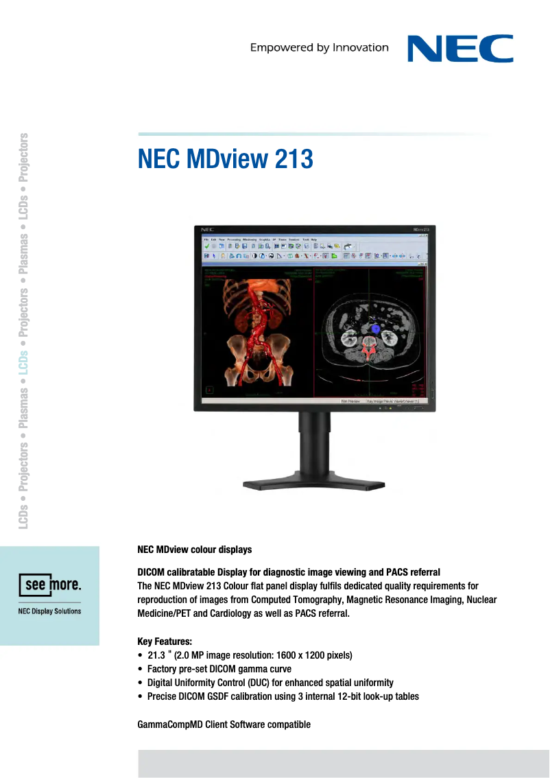 First page image of the manual for MDview 213