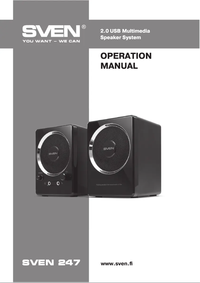 Page 1 of the manual User Manual Sven 247