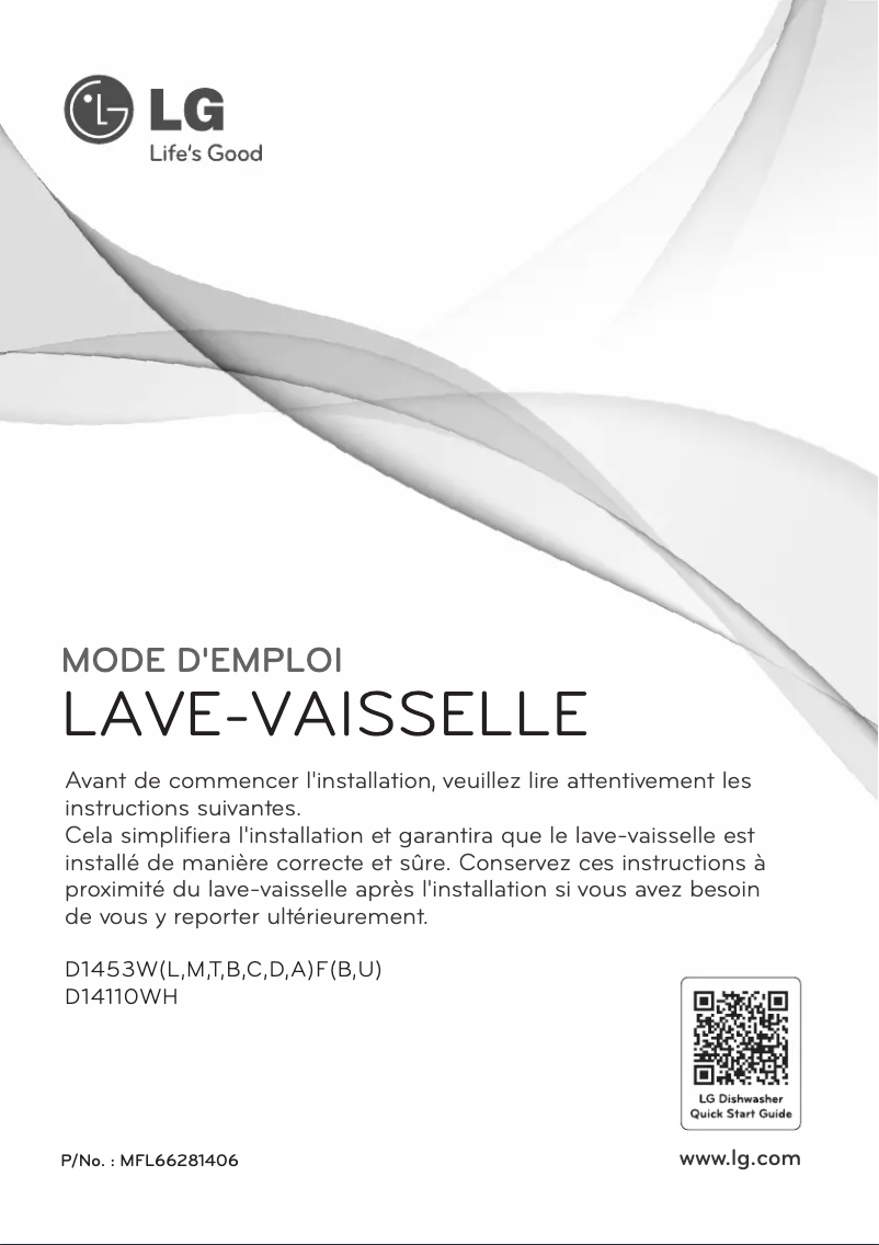 First page image of the manual for D14110WH