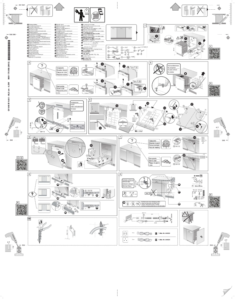 Page 1 of the manual Instructions / Assembly Siemens SL61IX12TE