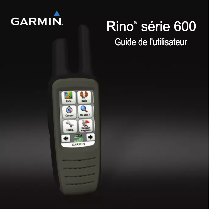 First page image of the manual for Rino 650t
