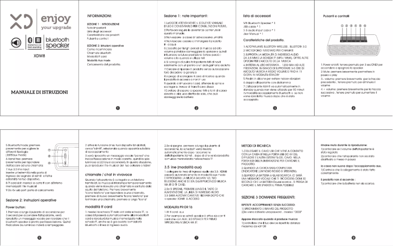 Page 1 of the manual User Manual XD M8