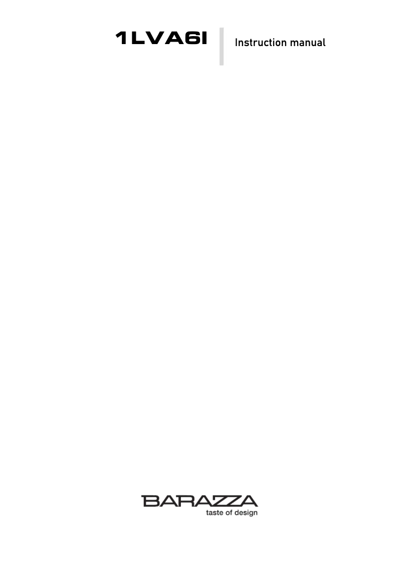 First page image of the manual for 1LVA6I