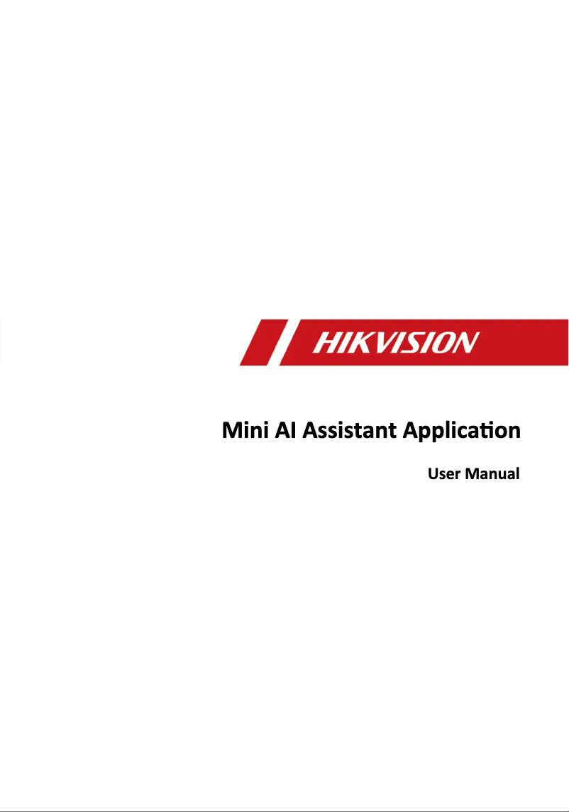 Page 1 of the manual User Manual Hikvision DS-MCC216/64G/WIFI