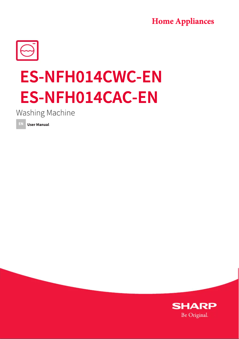 First page image of the manual for ES-NFH014CWC-EN