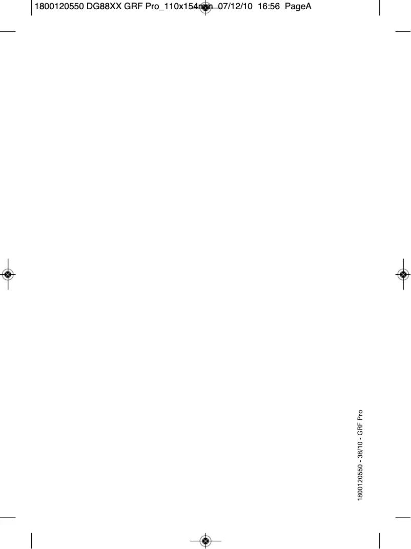 Image de la première page du manuel de l'appareil Pro Perfect DG8840